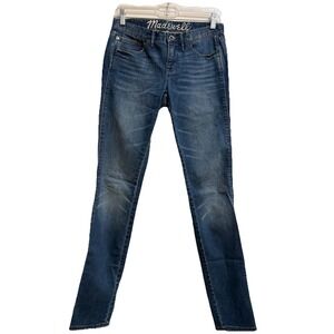 Madewell Low Rise Skinny Jeans Atlantic Dark Wash Women's Size 26